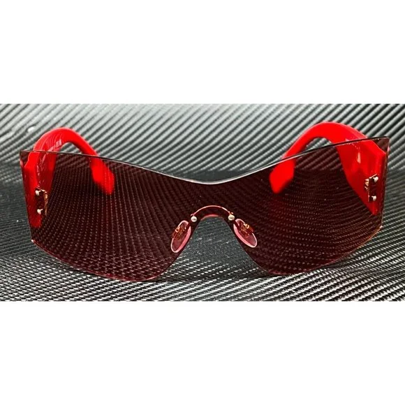 Burberry Bright Red Womens 75mm Sunglasses Sunglasses display picture 3